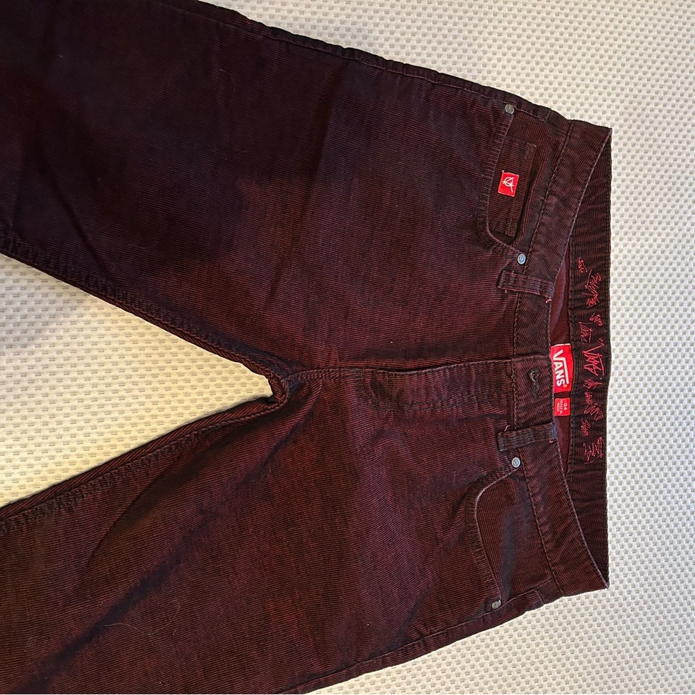 Vans Men's Maroon Corduroys